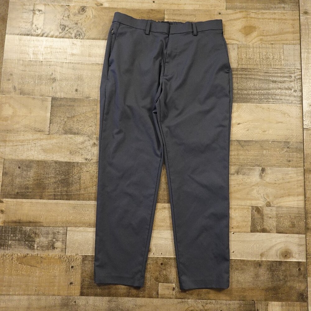 Banana Republic Solotex Chino Pants Men’s 34x30 Slate Gray Stretch Performance